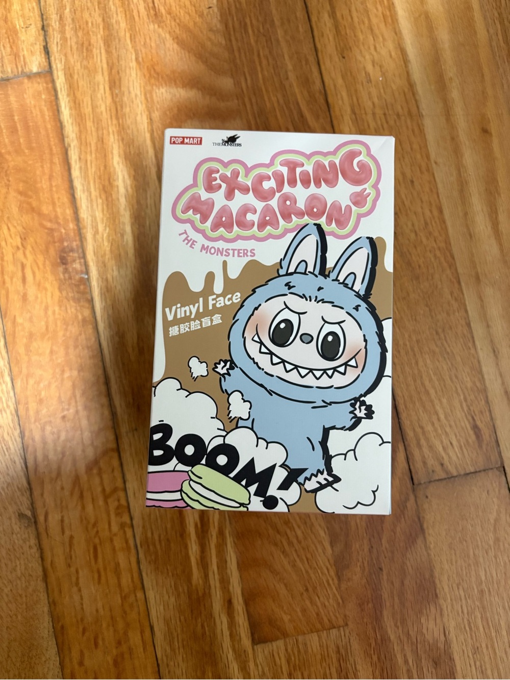 Pop mart Labubu exciting macaron Sesame Bean